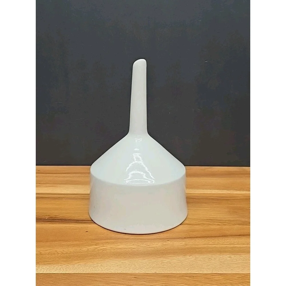 Vtg Coors USA 3 B-5Porcelain Buchner Funnel White Glazed Filter Strainer EUC